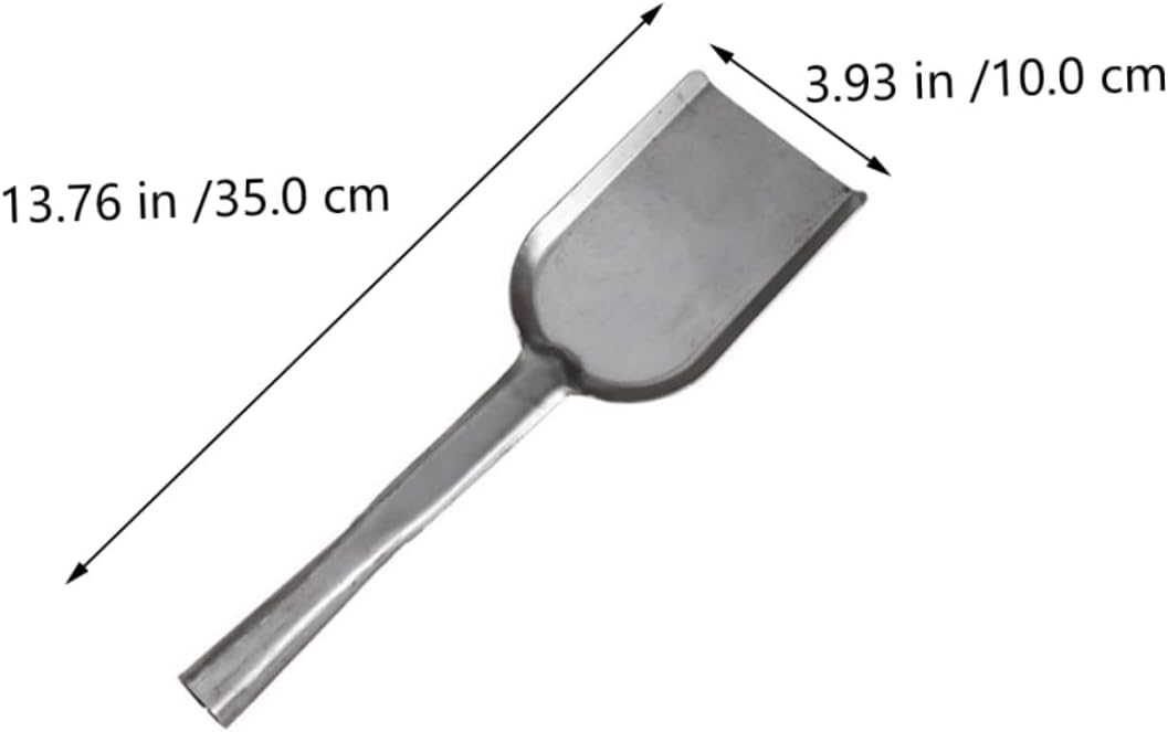 Cabilock 2Pcs Long Ash Shovel Handheld BBQ Charcoal Ash Poker Scoop Oven Ash Shovel Mini Dust Pan for Wood Campire