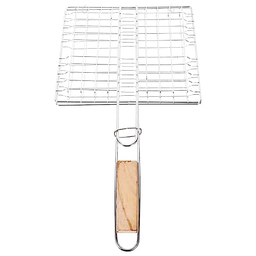 Yardwe Barbecue Acier Inoxydable Grillage De Barbecue Plaque De Cuisson pour Pique- Facile à Monter