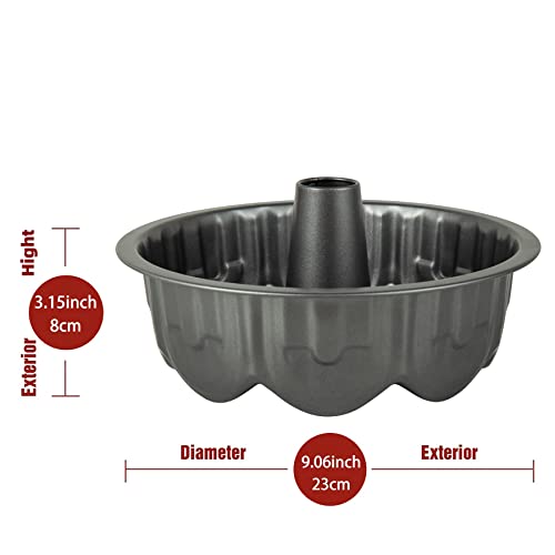 Crown Shape Pan, Angel Food Cake Pan, Non-Stick Bakeware For Bavarois, Brownie, Jello, Flan, Meatloaf #TOP1