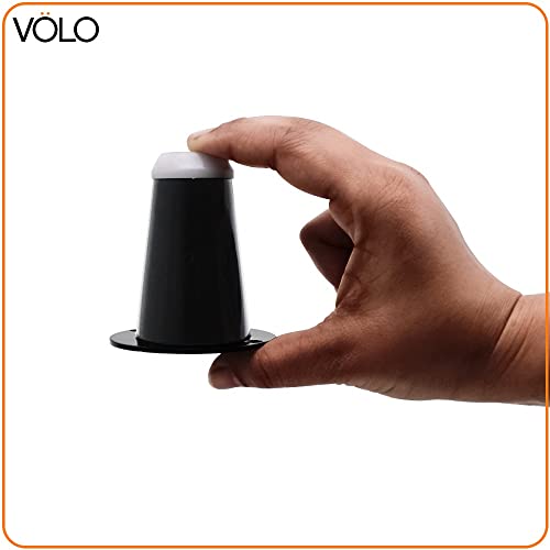 Image of VOLO Furniture Legs 3 inch, Heavy Duty Sofa Legs, Modern Style Furniture Legs, DIY Replacement SS Metal Legs for Table Cabinet Cupboard Sofa Couch Chair, (Set of 4 pcs)(A-67) (3 inch- 75 mm, Black)