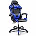 Silla Gaming Ergonómica Reclinable con Cojín Lumbar y Cervical | Altura Ajustable, Reposabrazos Acolchados, Ruedas 360° | Ideal para Oficina, Escritorio, Teletrabajo, Estudio, Juego, Ordenador