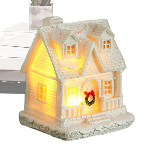 Decoração de casa pequena de Natal,Decoração de casa em miniatura de Natal | Decoração de casinha de