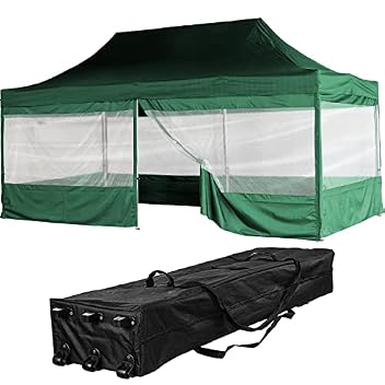Pavillon INSTENT Alu 3 x 6 m Pro mit 4 wasserdichten Seitenteilen