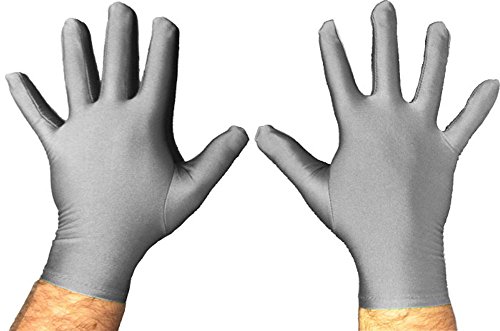 TV Store Superhero Costume Gloves (Grey)