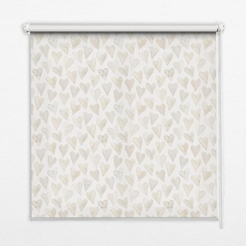 Banne enrouleur sans perçage store intérieur beige perméable 140x240cm - 2