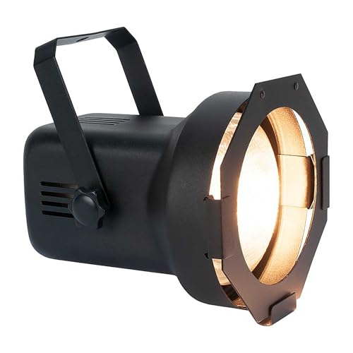 Eliminator Par38EL Black Metal par can with 150 watt Incandescent lamp Wide Flood.