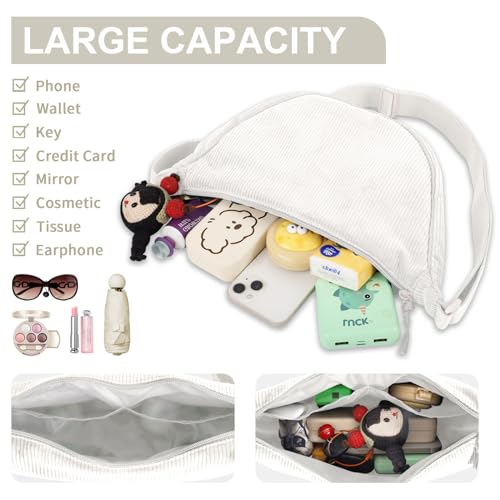 Image of Nylon Crescent Crossbody Bag for Women Purses Trendy Men,Small Travel Sling Bag Hobo
