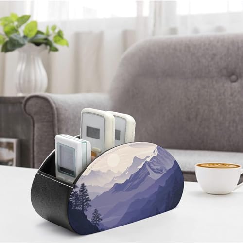 Rangement télécommande 5 compartiments pour stopper le désordre de table - 5