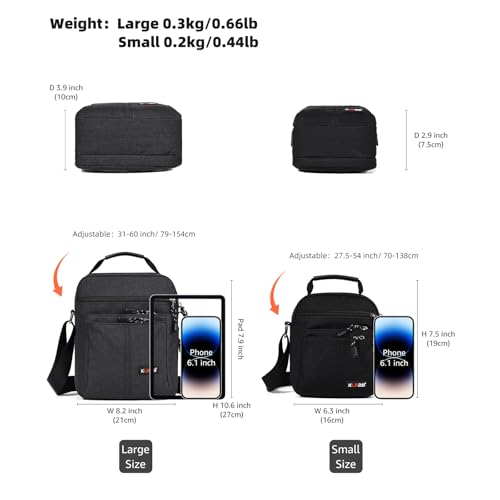 KL928 Men's Messenger Bag - Crossbody Shoulder Bags Travel Bag Man Purse Casual Sling Pack for Work Business2