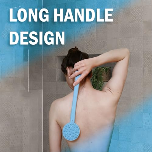 Brosse exfoliante dos et corps avec long manche 38 cm pour douche - 5