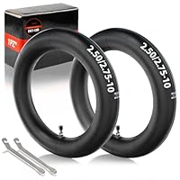 1PZ DE1-I2B 2 Stück 2.50/2.75-10 10 Zoll Reifen Schlauch Motorradschlauch Geradem Schaftventil Passend für CRF50 XR50 PW50 SX500 DRZ70 JR50 MX650 MX500 MVX70 Razor Mini Pit Dirt Bikes