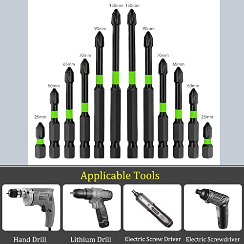 18Pcs Magnetic Screwdriver Bit Set, S2 Steel Cross Slot Screwdriver Bit Set For Power Screwdriver Impact Drill, Cross Single Strong Magnetic Electric Screw For Impact Screwdriver Driver Drill #TOP3