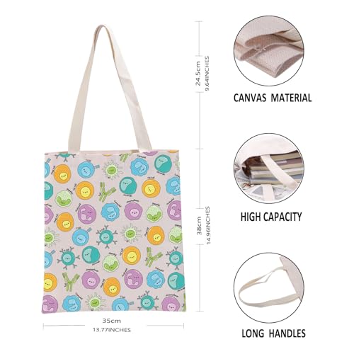 G2TUP Cell Biology Lover Gift Immunology Tote Bag Hematology Handbag Immune Cell Gift Microbiology Gift3