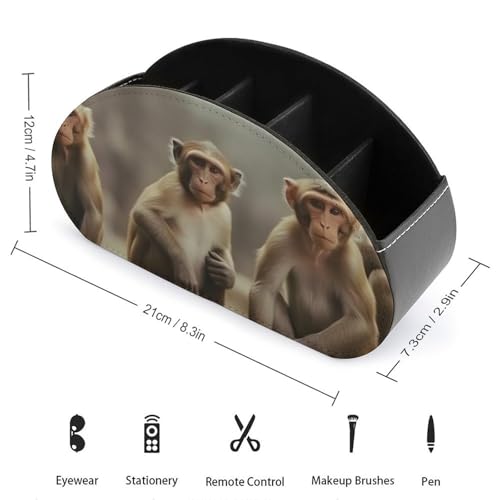 Support de télécommande en cuir pour un salon ordonné et table basse épurée - 3