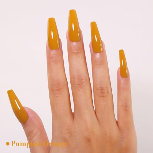 Esmalte de uñas gel Pumpkin Orange 10ml miniatura 2