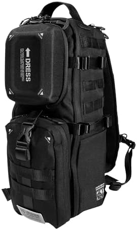 Dress Fishing Assault Bag, Large Size, Multifunctional, Fishing Tackle Bag, Rod Holder, Backpack, Men's, Large Capacity, Black, Fishing Bag,