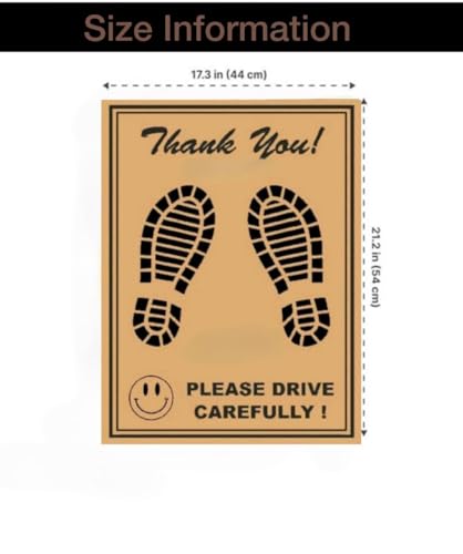Image of Car Disposable Paper Foot Mat for Bus,Van,Truck,Crew Cab,Car Printing Papers, Paper Interior Automotive Mats,Universal Size, Brown (Pack of 800)