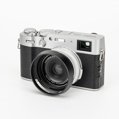 JJC Paresoleil d'objectif pour Appareil Fujifilm FinePix X100VI X100V X100F X100T X100S X100 X70 (Noir)