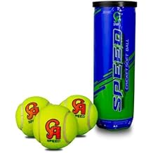 Krisp Sport Cricket Balls Tennis Tape Soft Ball Bat Tournament Training Practice Match Outdoor Indoor Pack of 3