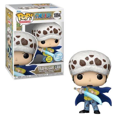 Funko Pop! One Piece Trafalgar Law Glow-in-The-Dark Vinyl Figure, Hot Topic Exclusive, 4.4 inches
