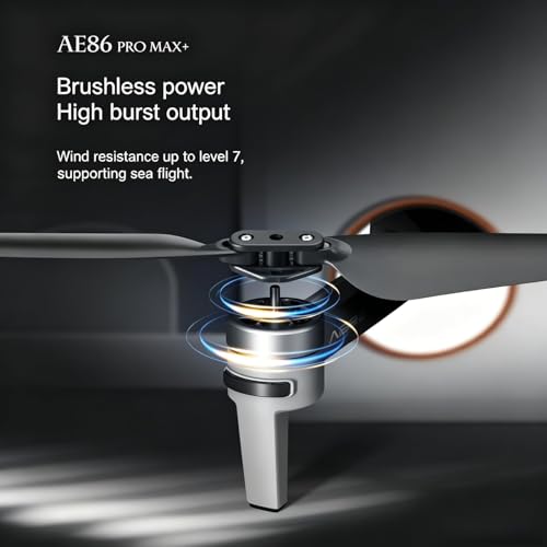 Image of AE86ProMax+Drones with Camera for Adults 4K Video,Touch Screen Tablet Remote and 3-Axis Mechanical Gimbal, 5G Digital Transmission, 360 Laser Obstacle Avoidance, GPS Auto Return,Three 8000mAh 45 Mins Long Endurance, 500g Payload, Smart Follow Waypoint Flight Foldable Quadcopter, Up to 5 Miles Range (Carbon Fiber, 3 Batteries)