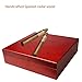 Gioflv Cigar Humidor, Cedar Desktop Box with Hygrometer & Humidifier, 20-25 Cigar Capacity, Stylish Cedar Cigar Humidor