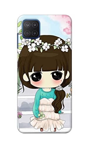 Image of PRINTFIDAA Cartoon Girl Printed Designer Hard Back Case Cover for Samsung Galaxy A12 / M12 / F12 -(RP) MVN1009