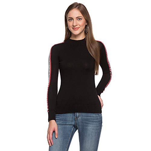 Pepe Jeans Women’S Cotton Pullover (Pl701581_Black_L)