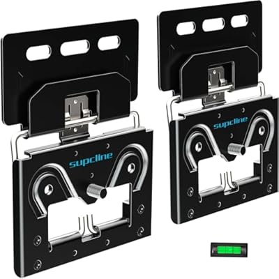 Ultra Slim TV Wall Mount Compatible with 14"-80" Flat & Frame TVs, 0.3" Micro-Gap Low Profile TV Mount, Minimalist Look, Blends Any Interior, Hold up to 100Lbs