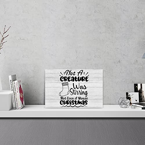 Plaque murale de Noël en bois 45x30 cm avec citation de fête