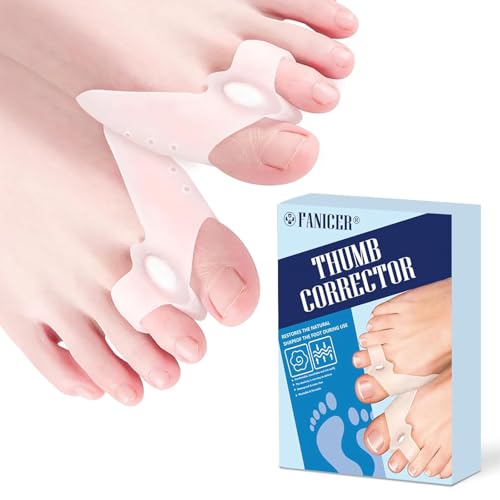 Viexpand 3 Pares Corrector Juanetes Mujer y Hombre, Separador Dedos Pie, Hallux Valgus Brace, Relaja y Estira el Dedo Gordo, Separador Dedos Pie los Pies Superpuestos