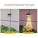Hyuduo Solar Step Lights, 16 Pcs Outdoor Solar Lights with Convex Lenses for 50% Brighter Illumination, IP65 Wall Lights for Garden Pathway Stairs Patio, Warm White