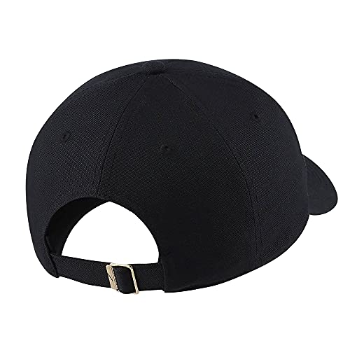 [ナイキ] L９１メタル スウォッシュ キャップ サイズ調整可能 バックベルト 帽子 スポーツ (ブラック) [並行輸入品] 2枚目