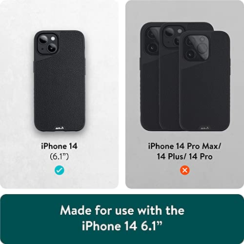 Coque iPhone 14 antichoc Mous en cuir noir : finissez-en avec la peur des écrans brisés - 6