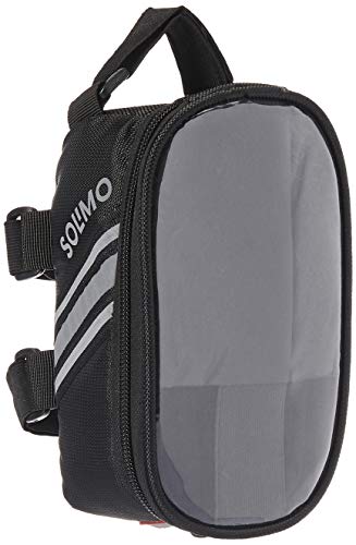 Amazon Brand - Solimo Bicycle Frame Saddle Bag with Touchscreen Pocket for Smartphone 2 41aSKNFAKVL