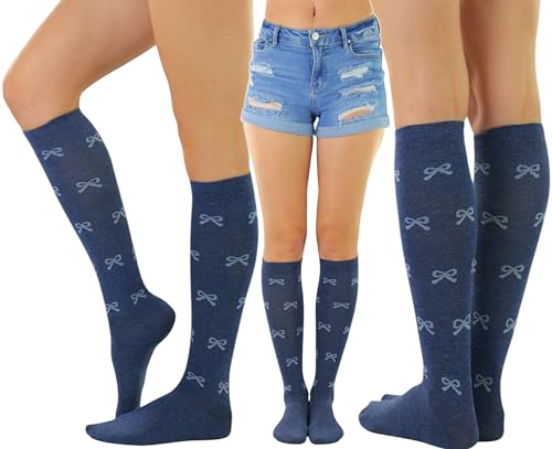 Image of ToBeInStyle Women's Pack of 6 or 12 Knee High Socks