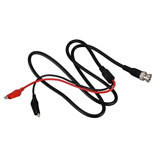 Huudngeje P1011 BNC Q9 Macho Doble Punto Cocodrilo Osciloscopio Plomo Prueba Sondas Cable 1 M
