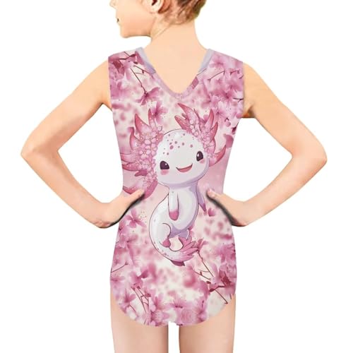 Image of Mumeson Girls One Piece Swimsuits Lightweight V-Neck Swimwear Bathing Suits for Little Girls 3-14 Years