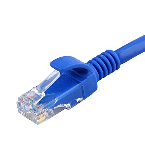 Cable de red Ruilogod RJ45 CAT5e 50 m azul miniatura 2