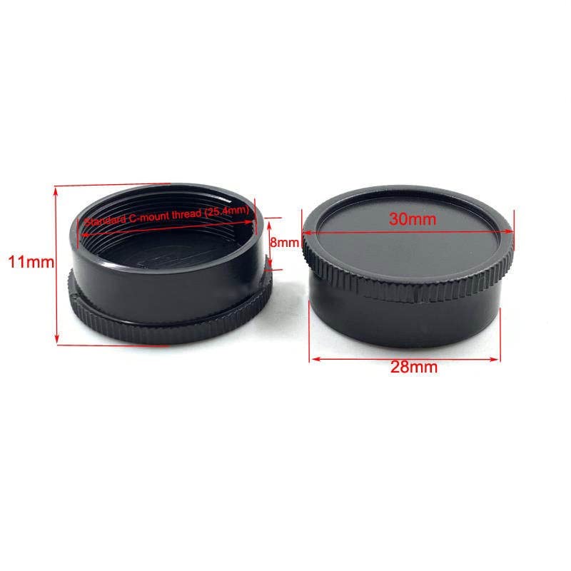 Microscope 3pcs C Mount Dust Cover 25.4mm Microscope Camera Lens Adapter Protector Cover