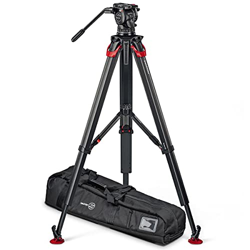Sachtler aktiv8 Sideload Fluid Head System with Flowtech75 Tripod & Mid-Level Spreader