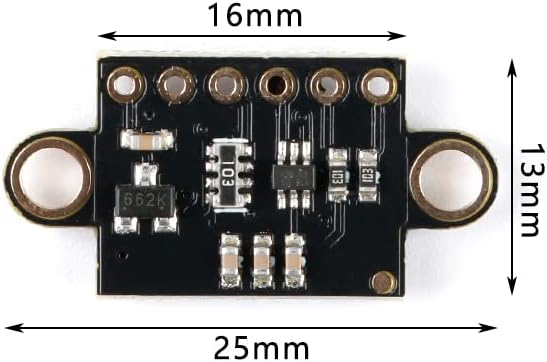 VL53L3CX Laser Ranging Module 3M Multi-Target Detection Measurement ToF Highly Integrated Anti-Interference High Precision Ranging Module for IoT Service Robots and Vacuum Cleaners