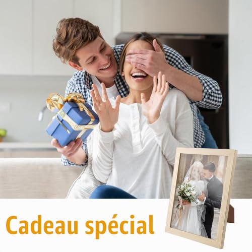 zorvixal 4 Pièces Cadres Photo,15x20cm Photo en Bois avec Passe-partout – vue 7