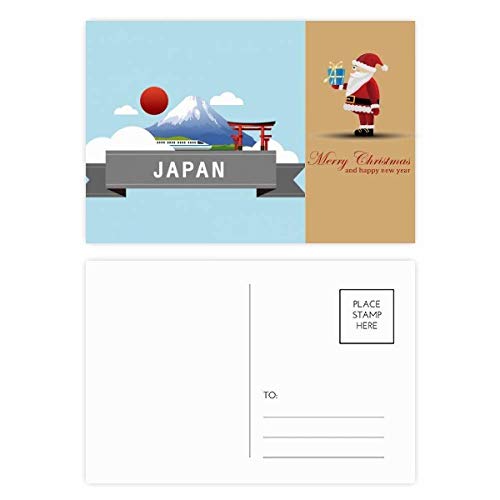 Cartes postales pour le Japon de 20 pièces motif train soleil rouge pour correspondance de voyage
