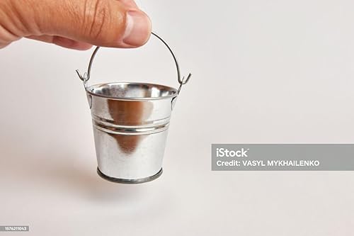 Miniatura 4 de GIFTEXPRESS Paquete de 96 mini cubos de metal con asas, pequeños cubos de lata galvanizados para recuerdos de fiesta, suculentas, bodas