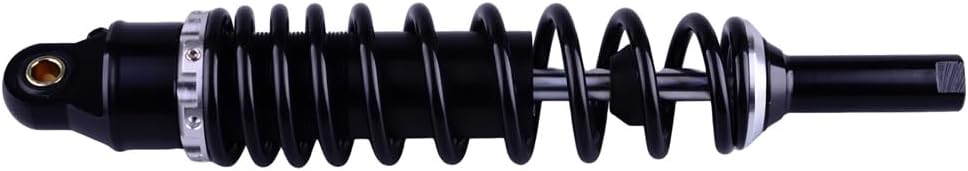 Motorcycle 380MM 14.96inch Air Shock Absorbers Adjustable Rear Suspension Universal Fit For Kawasaki Honda Suzuki Yamaha Go Kart Quad Dirt Sport Bikes Black 1 Pair