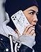 FELONY CASE - iPhone 12 Pro Max Case - Stylish White Polished Marble Phone Cover - Anti-Scratch, Wireless Charging Compatible, 360° Shockproof Protective Cases for Apple iPhone 12 Pro Max