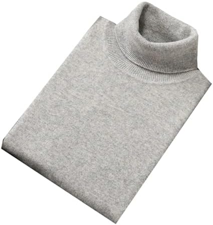 Men Cashmere Sweater Turtleneck Winter Warm Knitted Long Sleeve P...