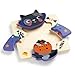 Mudpuppy Spooky Friends – Set of 4 Wooden 4 Piece Puzzles Featuring A Colorful Halloween Scene with Adorable Characters Perfect for Toddlers, Montessori Toys for 1-3+, FSC Certified