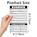 Lesnala 120Pcs Evidence Label Sticker Self-Adhesive Tags for Forensics Class Investigation Theme Birthday Party Supplies 6 X 4 Inch